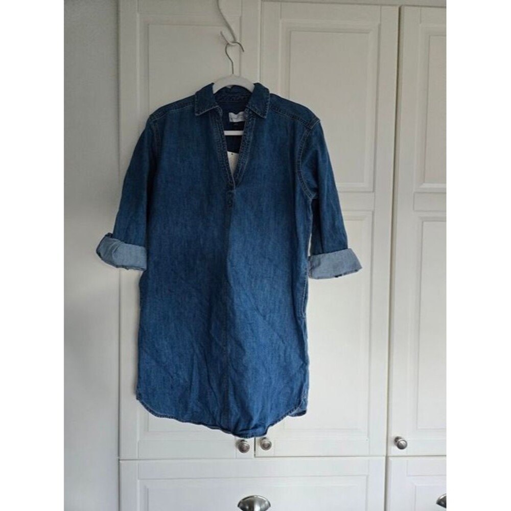 Universal Thread Long Sleeve Popover Denim Dress - Size Small - NEW